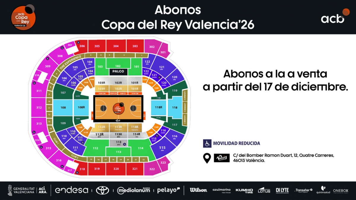 La Copa venderá abonos el 17 de diciembre y un día antes habrá un cupo para el Valencia
