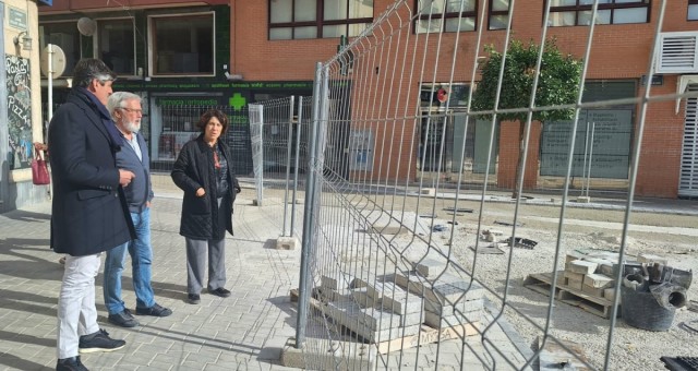 Avanzan las obras de reurbanización del entorno del Mercat de la Vila Joiosa