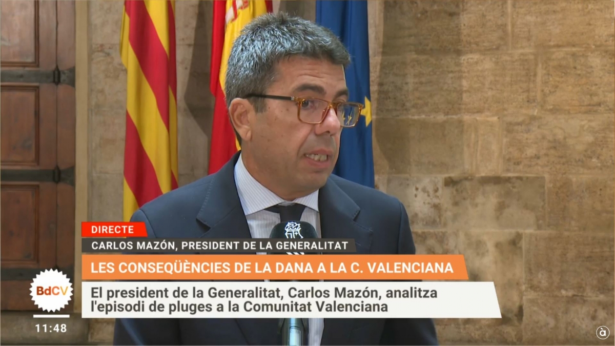 El 'teléfono loco' hasta la polémica intervención de Mazón la mañana de la Dana