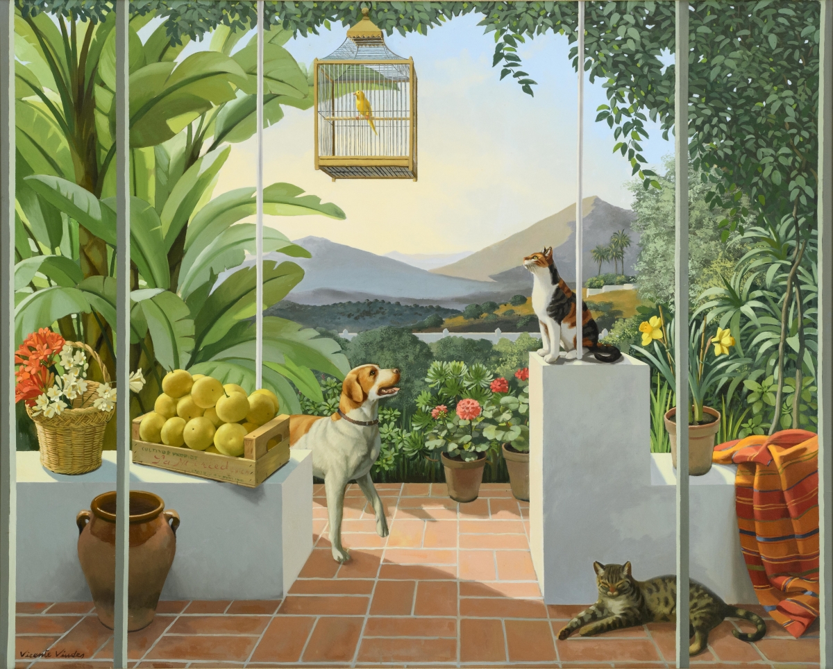 Y por qué no quedarse a vivir en un cuadro de Vicente Viudes: una muestra en Las Claras reúne 41 obras del pintor murciano que triunfó en EEUU