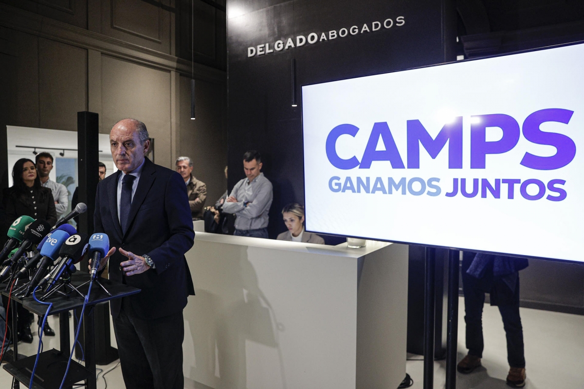 El expresidente de la Generalitat Valenciana Francisco Camps este jueves.