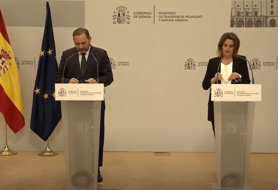 José Luis Ábalos y Teresa Ribera, en 2021. - Foto: LA MONCLOA