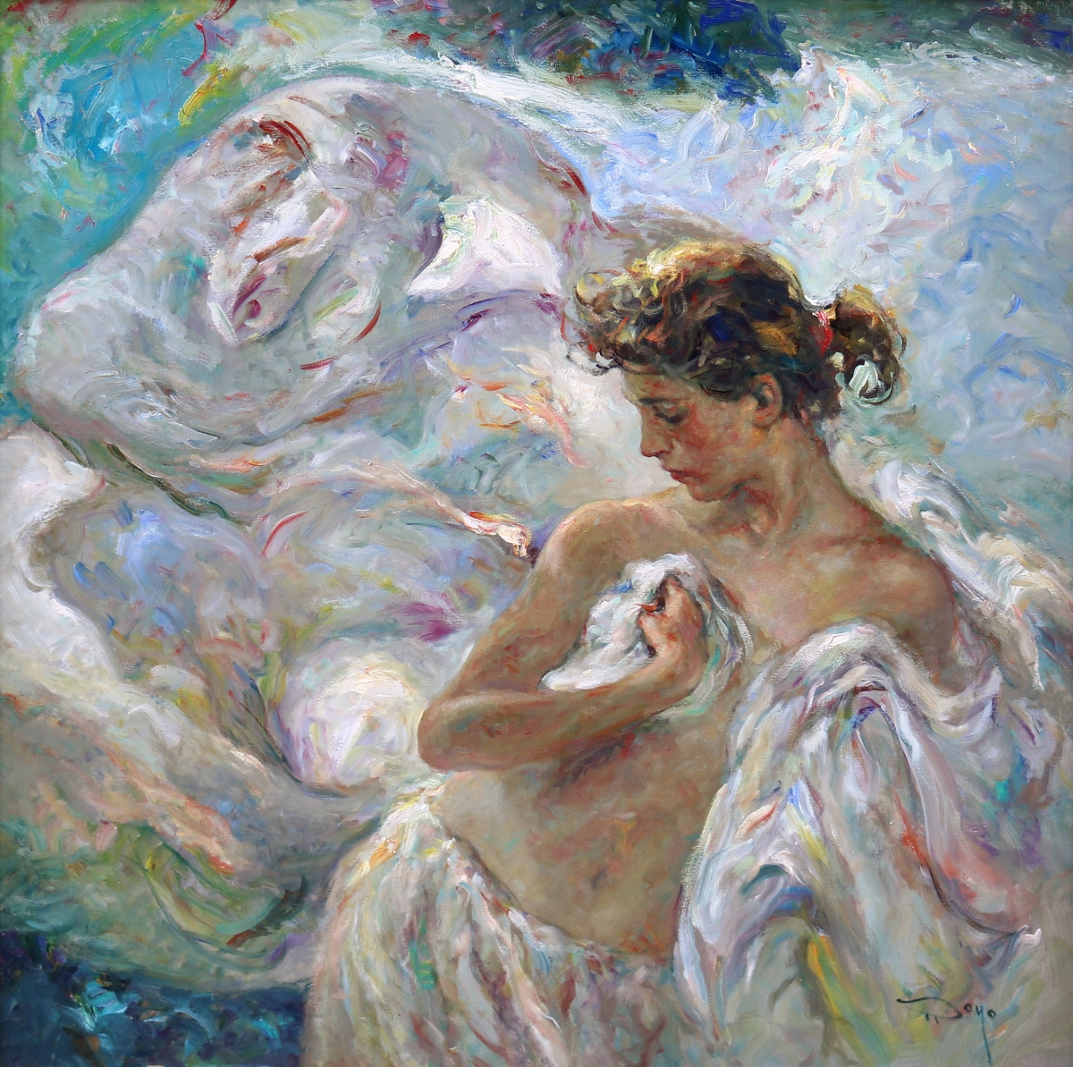 El artista Pepe Royo dona su obra ‘Mítica’ al Ateneo Mercantil como símbolo de su regreso permanente a València