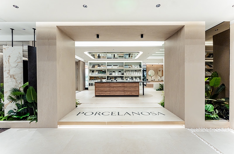 Ceramoteca de la tienda Porcelanosa en Shangái (China) - Ceramoteca de la tienda Porcelanosa en Shangái (China)