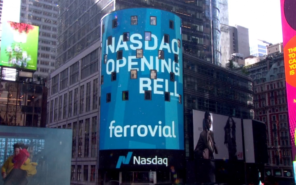 Ferrovial consigue entrar al selectivo estadounidense Nasdaq 100