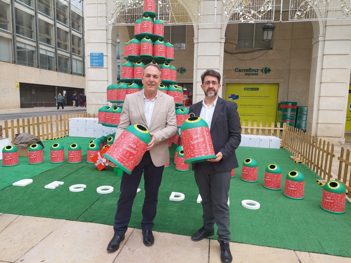 Alicante anima a reciclar vidrio en navidades para rebasar los 6,7 millones de toneladas de todo 2024