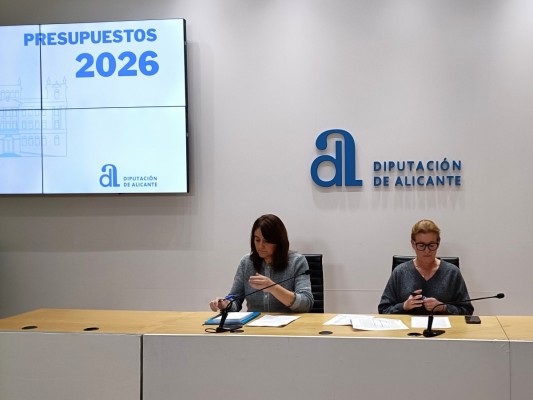 La Diputación de Alicante contempla un presupuesto consolidado de 418 millones para 2026, un 9% más
