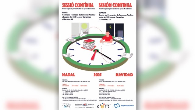 Benidorm programa un nuevo 'Sessió Contínua' para preparar exámenes en Navidades