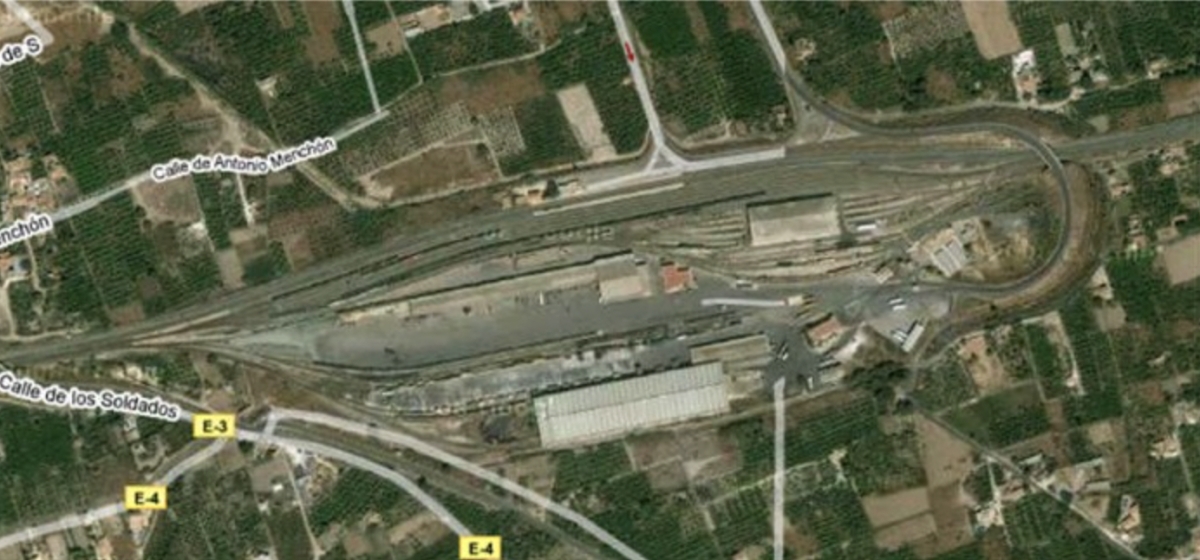 Adif finaliza las obras en la zona de vías de la estación de mercancías de Murcia