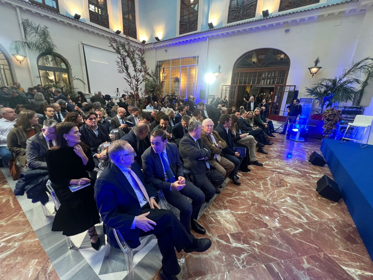 Acto de Aznar en Murcia. - Foto: PERTEGAL Acto de Aznar en Murcia.