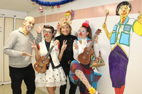 Castelló acompaña el proyecto Payasospital en su apoyo emocional a los niños del Hospital General