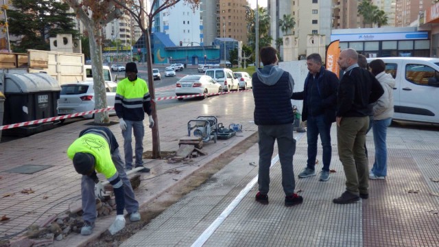 Benidorm invierte en la accesibilidad de la avenida Alfonso Puchades