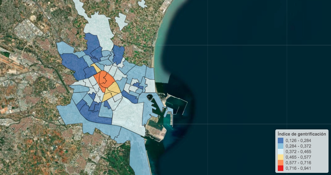Estudio sobre la gentrificación en las ciudades: València sigue la deriva de Madrid y Barcelona