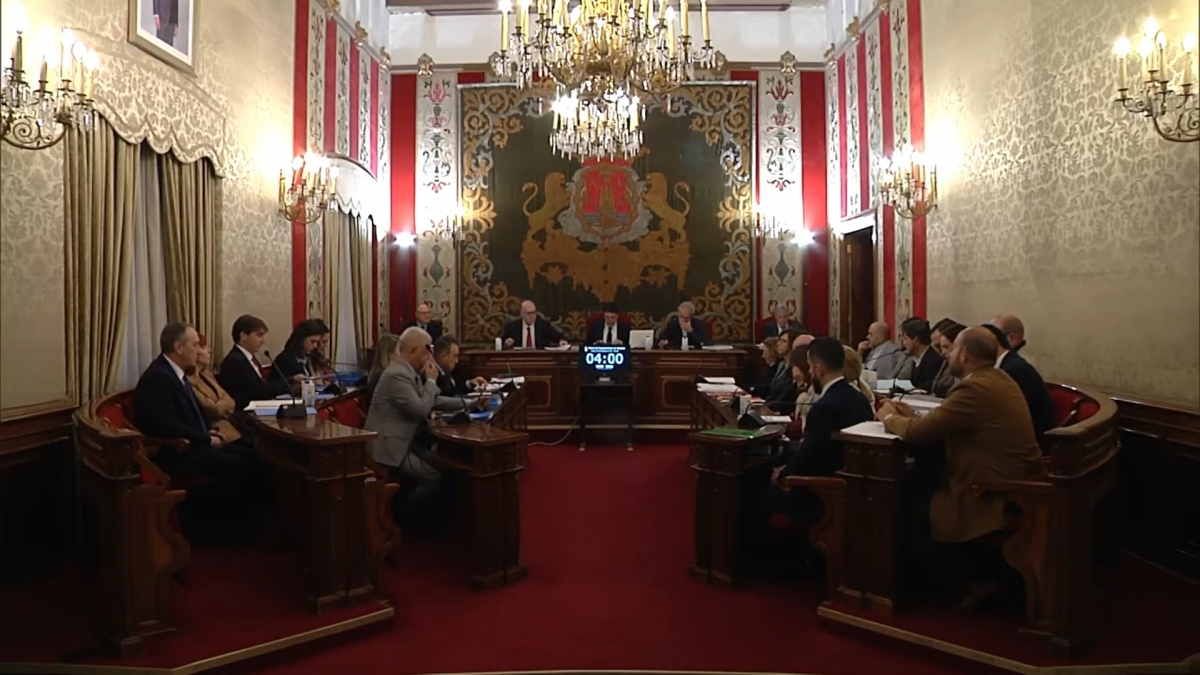 Los ediles de Alicante, en un momento del pleno. - Los ediles de Alicante, en un momento del pleno.