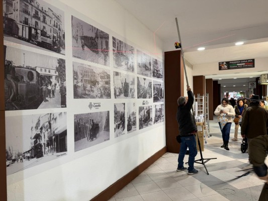 Un nuevo espacio expositivo en Castelló: el pasaje de Rey don Jaime muestra la histórica nevada de 1946