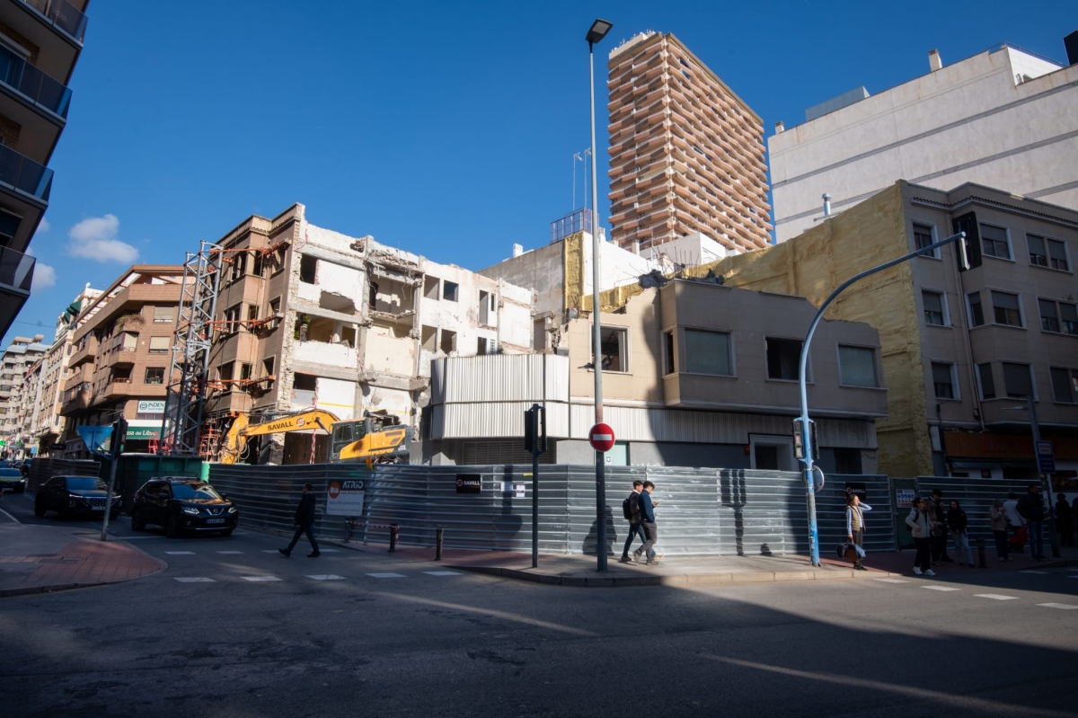 Pista libre para el nuevo edificio de Inditex en Alicante: Azarbe finaliza el derribo del antiguo Sfera