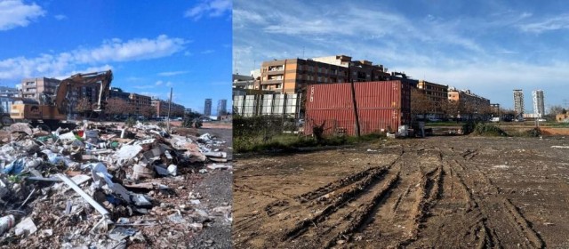 La Generalitat retira 1.685 toneladas de escombros en Sedaví y termina el dispositivo de residuos de las riadas