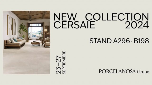 El gran formato y los espacios experienciales definirán el stand de Porcelanosa en Cersaie 2024