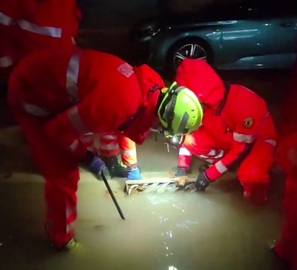 Bomberos en Catarroja el 17 de diciembre.