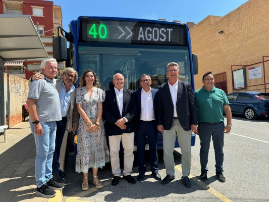 El Consell refuerza el autobús metropolitano de Alicante con mayor servicio en Agost