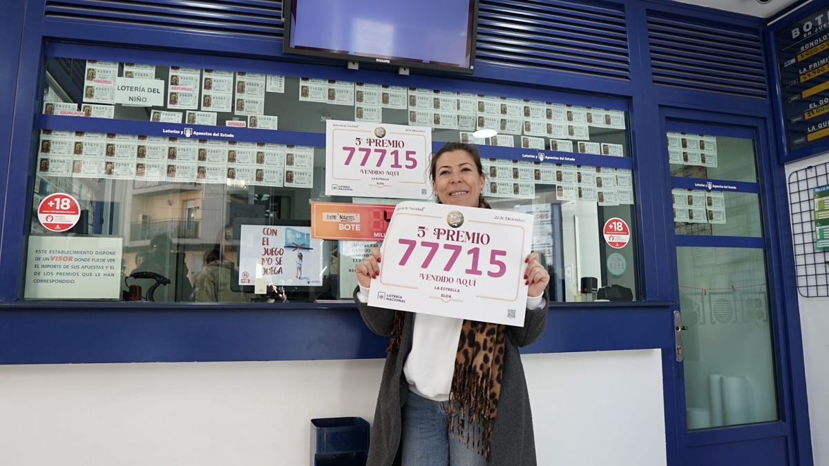 Una administración de Elda vende 380 décimos del tercer quinto premio, el 77.715