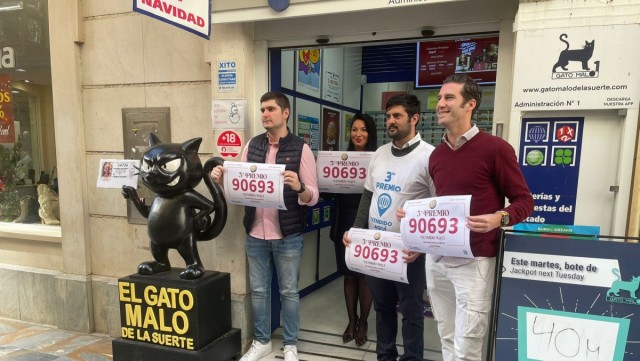 'El Gato Malo' de Cartagena se 'baña' en bronce: tercer premio del Sorteo de Navidad (90.693)