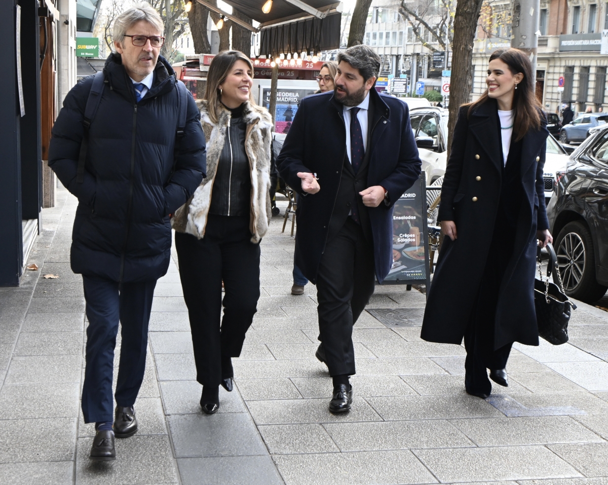 Alberto Marín, Noelia Arroyo, Fernando López Miras y Miriam Guardiola.