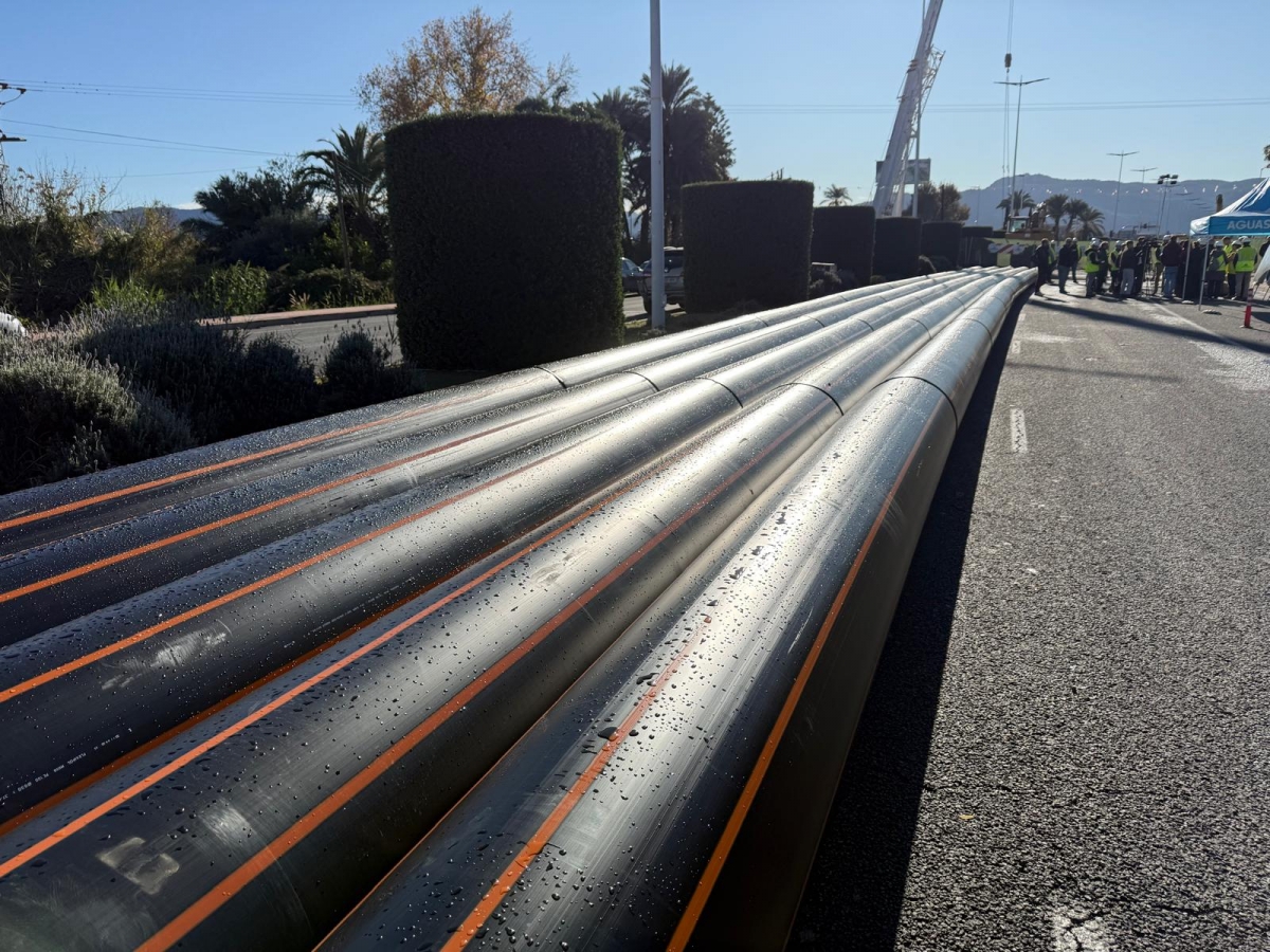 Obras en la avenida Miguel Indurain tras una avería.
