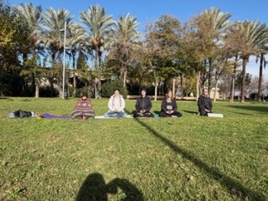 Castelló se suma al Día de la Meditación con una práctica zen al aire libre en el parque Rafalafena