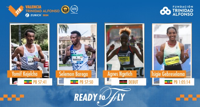 Kejelcha, Barega y Mateiko protagonizarán el vuelo más rápido del Medio Maratón Valencia