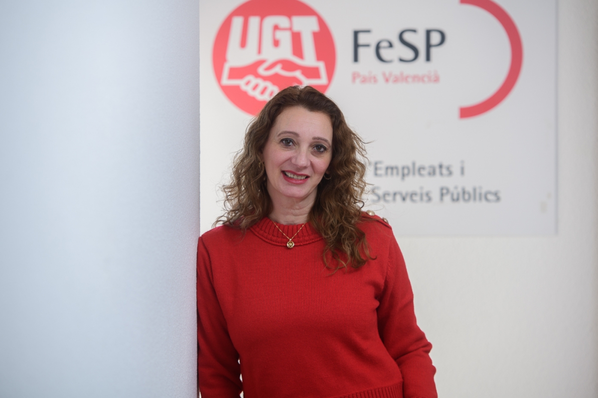 La secretaria de Administración Pública y Justicia de UGT PV, Laura Ballesteros