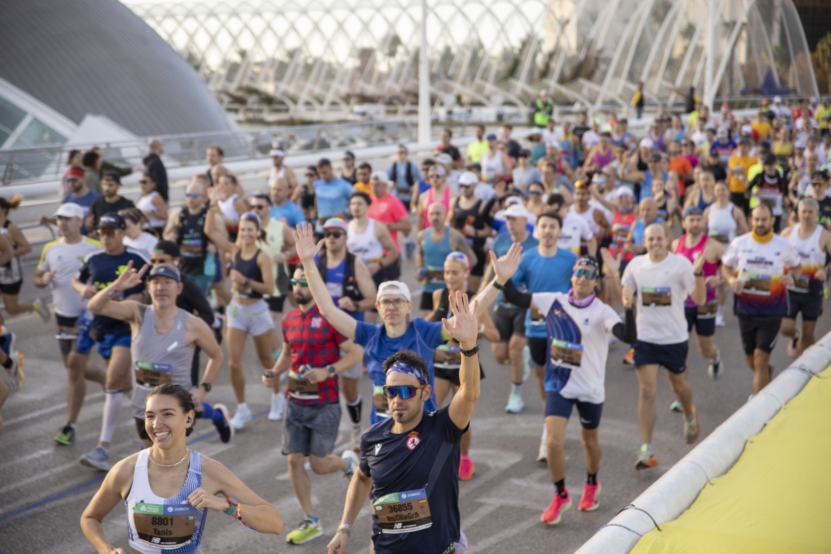 Más de 57.500 personas se apuntan al sorteo de un dorsal para el Maratón Valencia 2026