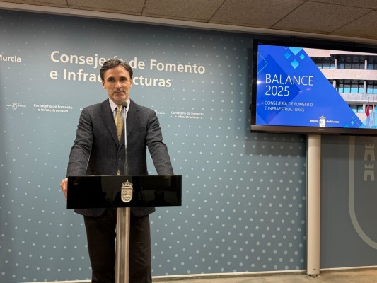 Fomento ejecuta el 90% de los 93 millones destinados para inversiones en la Región de Murcia