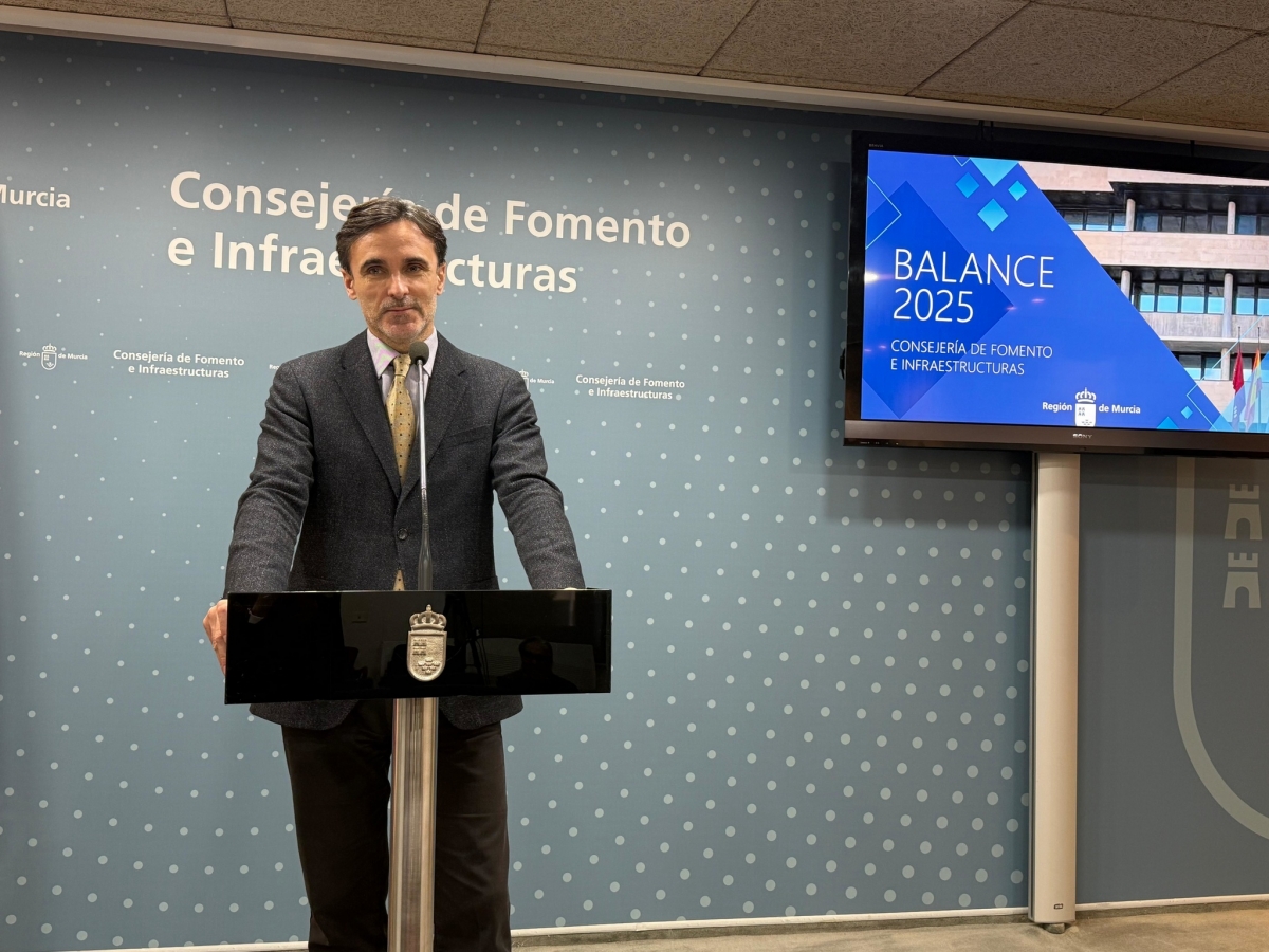 Fomento ejecuta el 90% de los 93 millones destinados para inversiones en la Región de Murcia