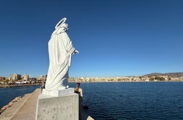 Mazarrón inaugura este sábado la monumental escultura de la Virgen del Carmen que rinde homenaje a su tradición marinera