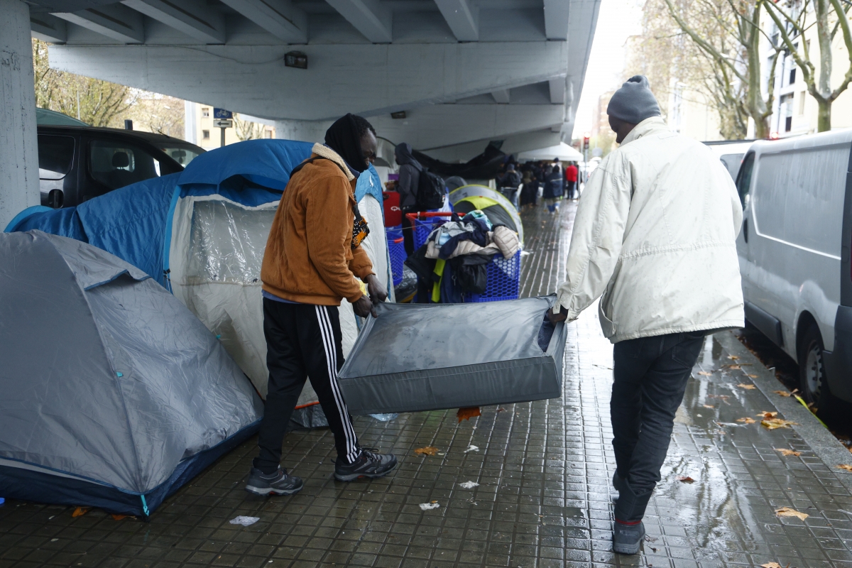 Les persones desnonades a Badalona.