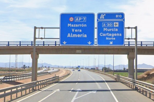 Los peajes que afectan a Cartagena subirán hasta un 4,68% en 2026