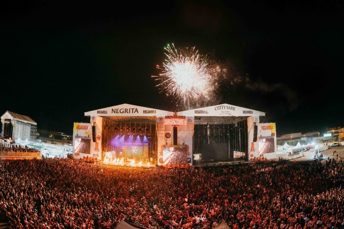 Escenarios del festival Rocanrola