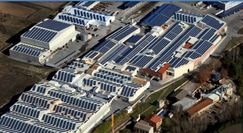 Instalaciones de la textil Belda Llorens, en Banyeres.