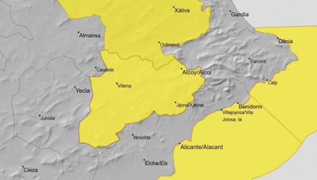 Villena activa un dispositivo especial de prevención para afrontar la borrasca Francis