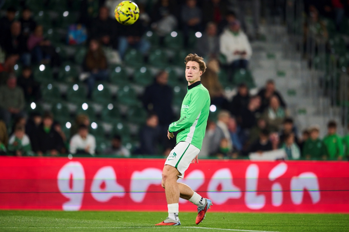 Affengruber durante el calentamiento este sábado - Foto: EP Affengruber durante el calentamiento este sábado