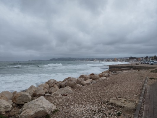 Las lluvias del domingo dejan acumulados que superan los 150 mm en La Safor y el interior de la Marina Alta 