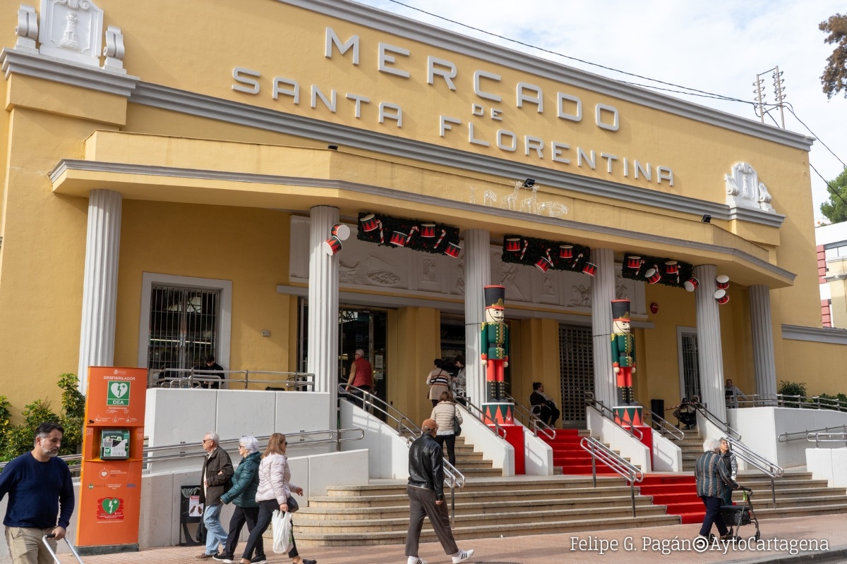 El Ayuntamiento actúa de urgencia en el Mercado de Santa Florentina para garantizar la seguridad del edificio