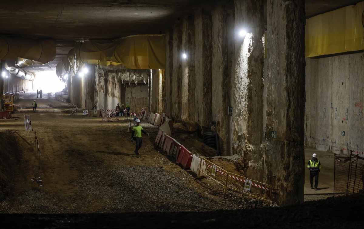 Obras del canal de acceso a València, en abril de 2025.