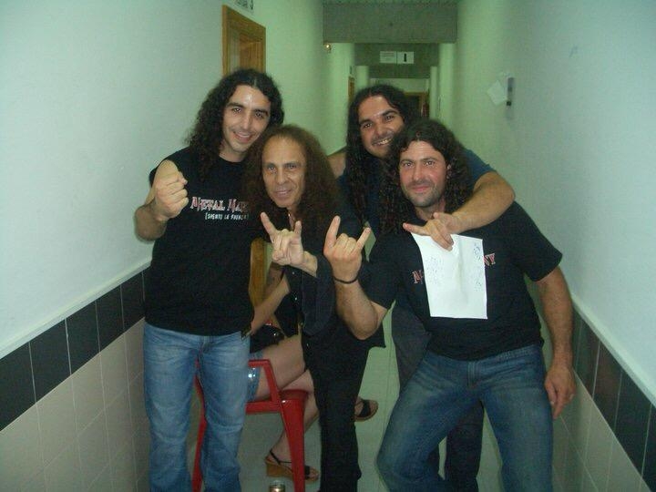 Metal Mareny, con Ronnie James Dio.