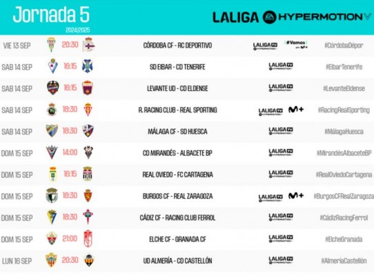 El Levante ya conoce el horario de la jornada 5 para recibir al Eldense