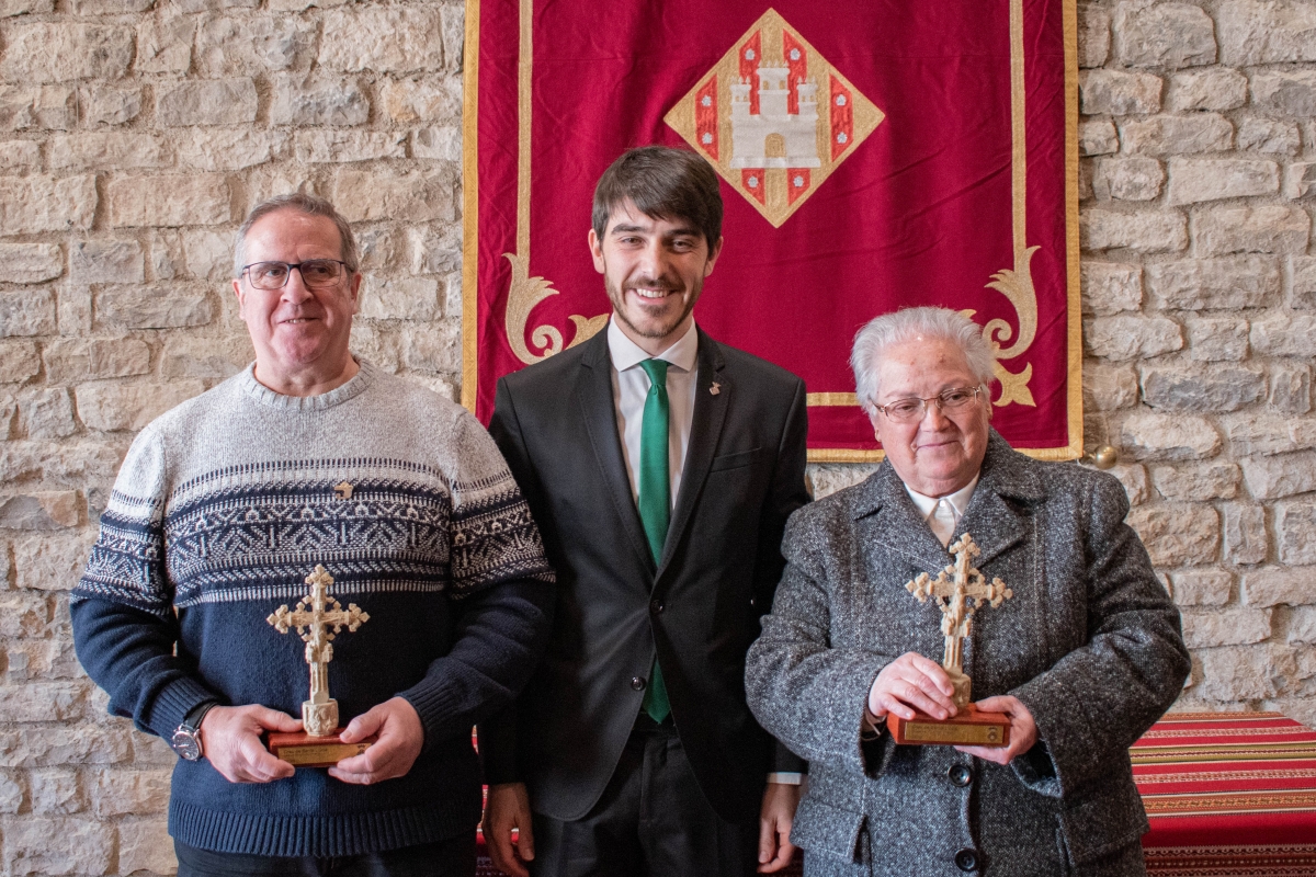 Els mestres Susana Pitarch i Jesús Royo reben les creus de Santa Llúcia de 2026 a Morella