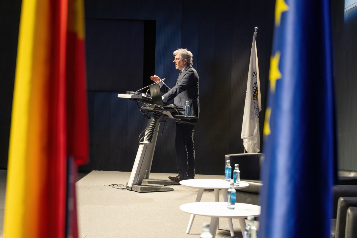 Felipe Carrasco, Secretario Autonómico de Industria, Comercio y Consumo en su intervención en el 5 congreso Smart Business.