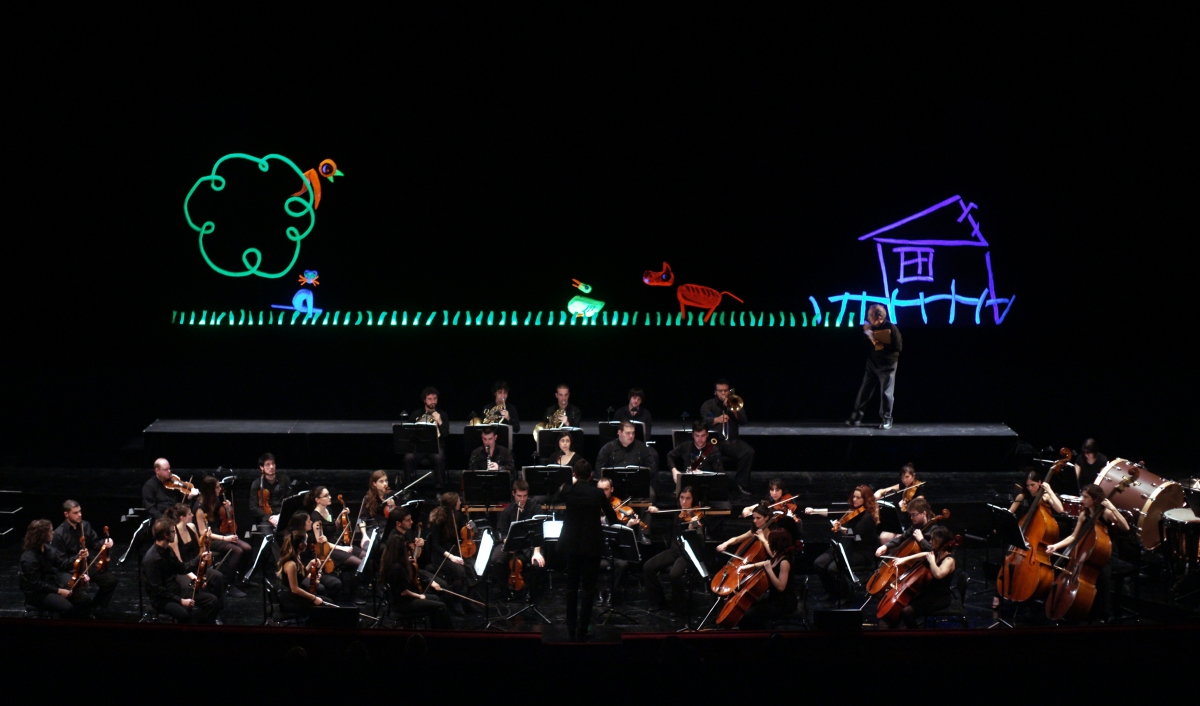 Los 'Conciertos en Familia' de la OSRM vuelven este domingo al Auditorio Regional con 'Pedro y el Lobo' de Títeres Etcétera