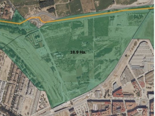 Futuro gran parque de Paiporta.